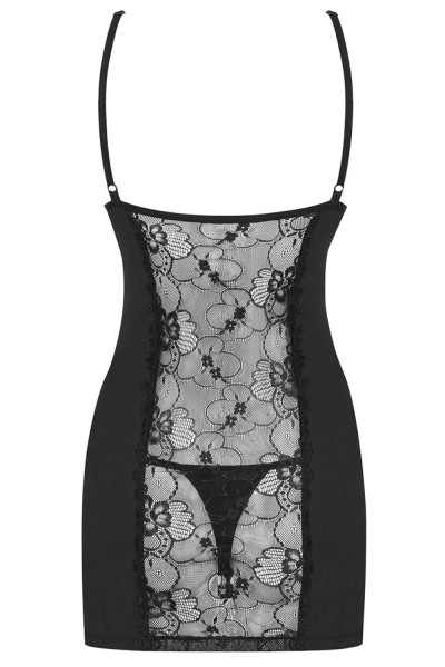 Naktinukai Heartina Chemise + siaurikės! | Juoda-Seksualūs