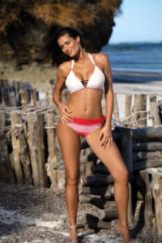 Maudymosi kostiumėlis Paloma Balta-Raudona Carpet M-550 (8)