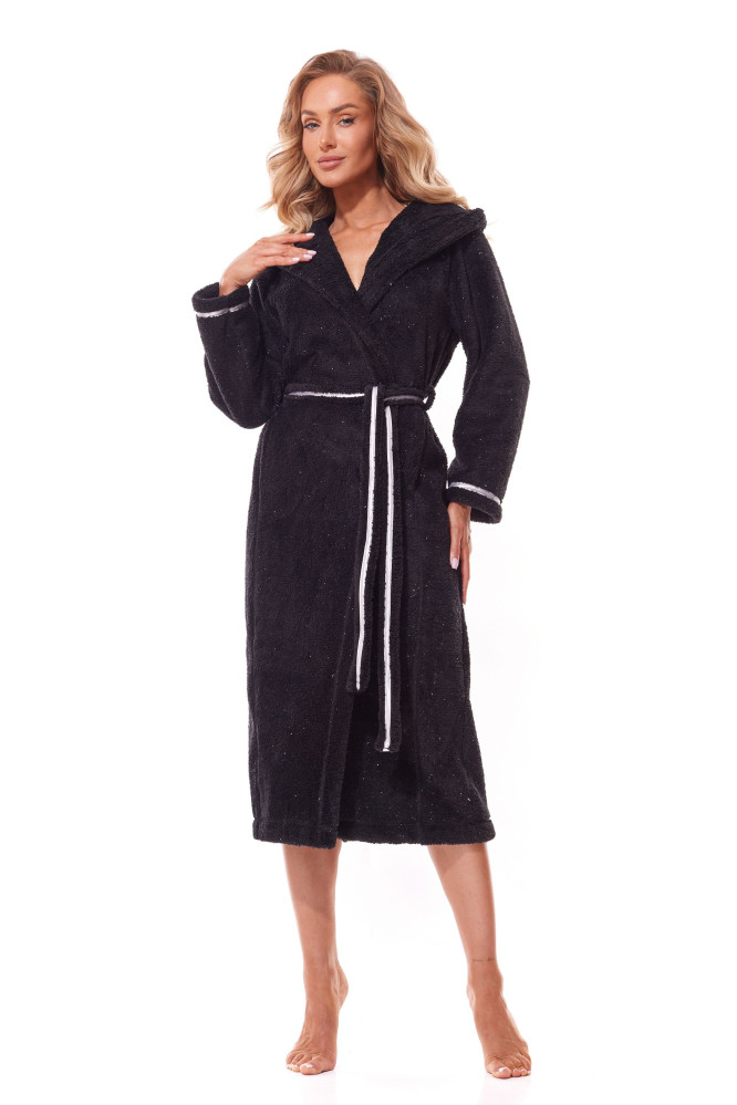 Chalatas Soft Long 2322 Juoda
