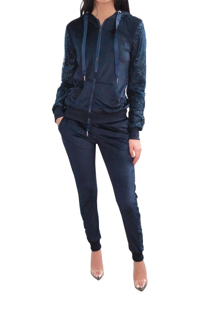 Dres welurowy 5th Avenue Royal Mėlyna WJ8798