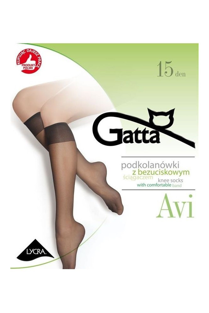 Kojinės iki kelių Avi - juoda