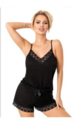 Pižama Niki Short Juoda