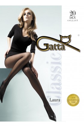 Pėdkelnės Gatta Laura | 20DEN | Nero-Pėdkelnės lygios-Gatta