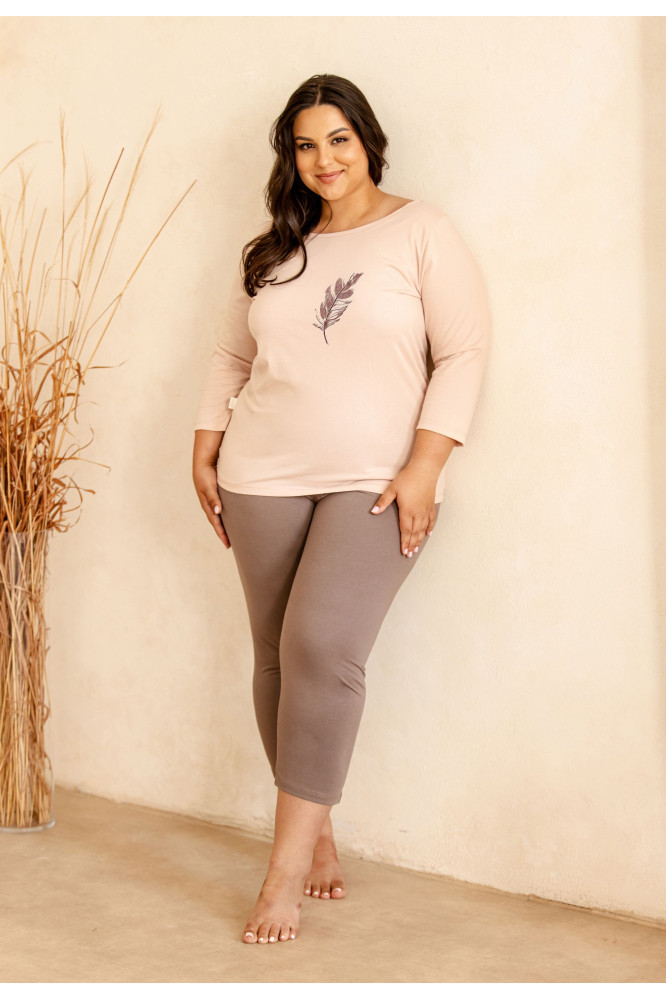 Pižama Jane 3289 Abrikoso