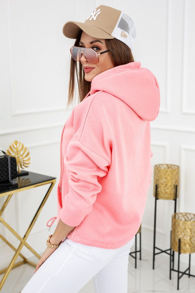 palaidinė su gobtuvu Noemi WJ8890 Flamingo