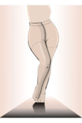 Pėdkelnės   Plus Size - smėlio