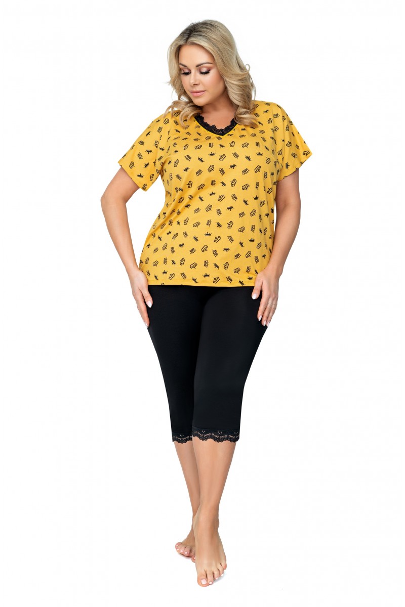 Pižama Queen 3/4 Plus Size Garstyčių-Pižamos moterims-Donna