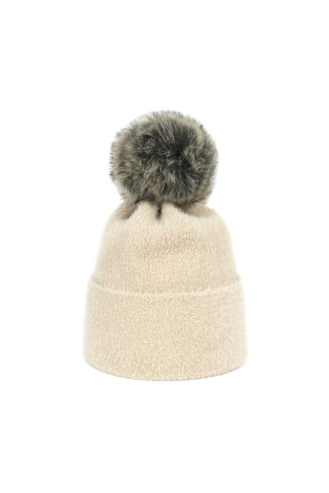 Kepurė Soft Fluff Šviesus Smėlio