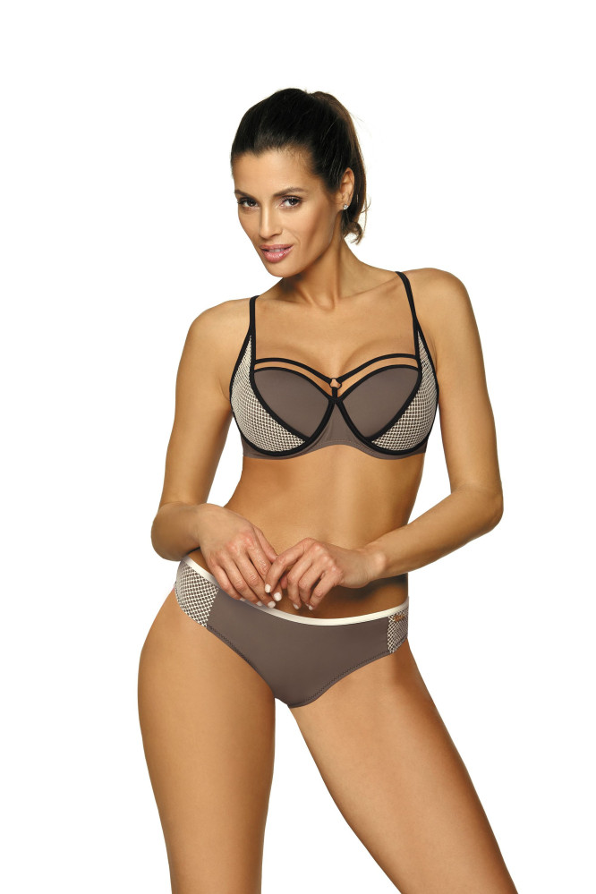 Maudymosi kostiumėlis Charlotte Tamsus Taupe M-495 (7)