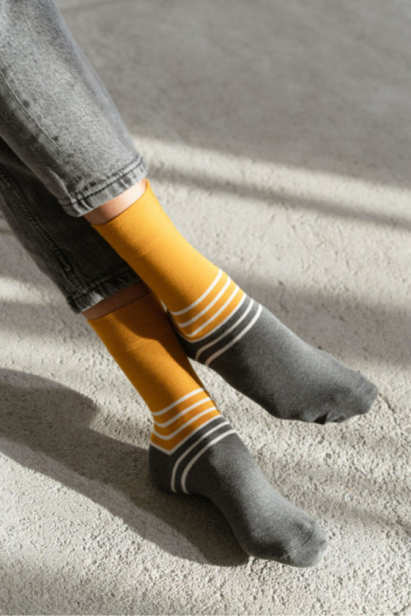 Kojinės Two-Colors 078-172 Musztardowe