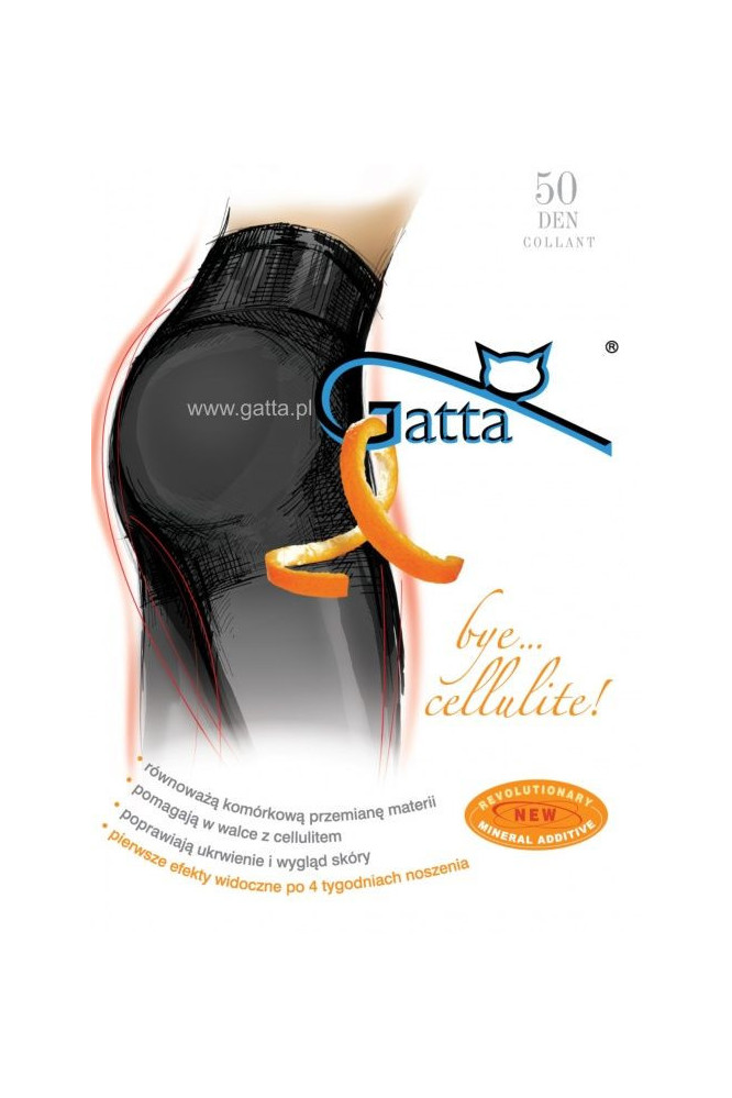 Pėdkelnės   koreguojančios Bye Cellulite 50 DEN - juoda