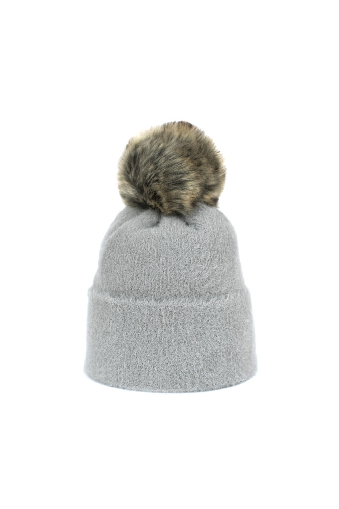 Kepurė Soft Fluff Šviesi Pilka