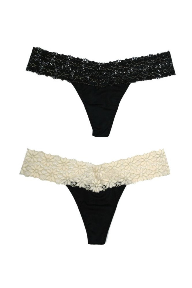 Siaurikės (stringai) Ideal 042 - smėlio/juoda