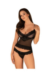 Komplektas Ivannes top & thong Juoda