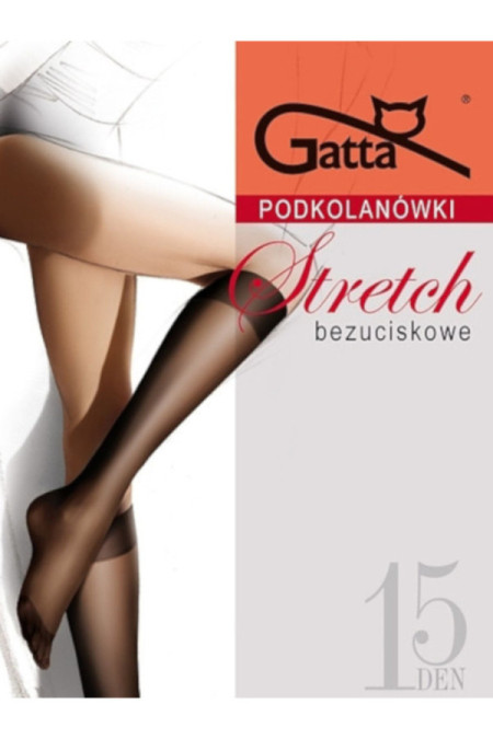 Kojinės iki kelių Stretch 15 Den - juoda