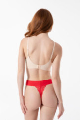 Siaurikės (stringai) Scarlet String Maxi Raudona
