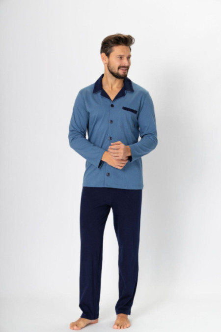 Pižama Norbert 670 Jeans-Mėlyna