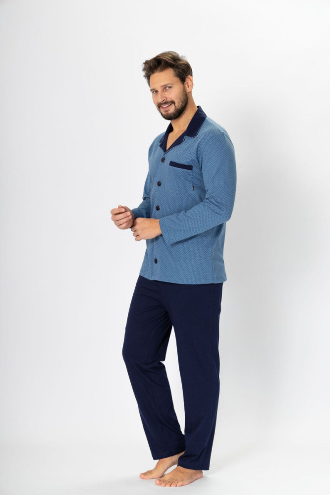 Pižama Norbert 670 Jeans-Mėlyna
