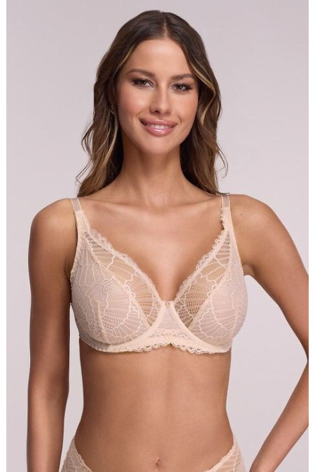 AVA Lingerie 2200 smėlio spalvos minkšta balconette liemenėlė
