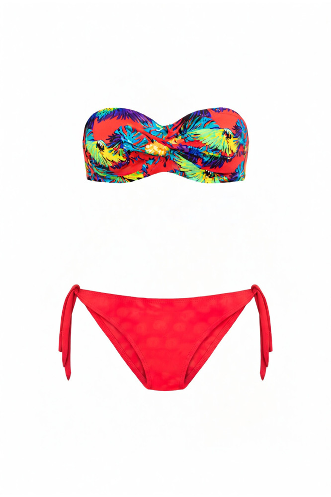 Etna Alice raudonas push-up bikinis