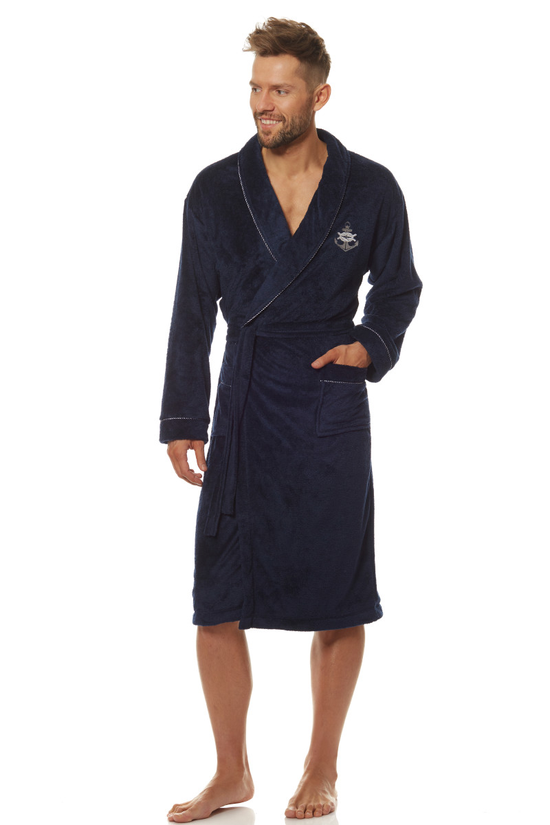 Chalatas Marine 2114 Dark Blue-Chalatai Vyrams-L&L