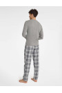 Pižama Usher 40946-90X Pilkas melandžas-Vyriškos