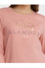 Pižama Glam 40936-39X Rožinė su pilka-Pižamos