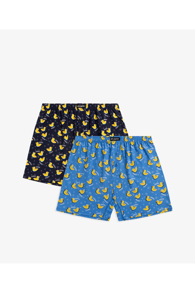 Bokseriai Summer Duck 2MBX-047 2-pack Blue-Navy-Apatiniai