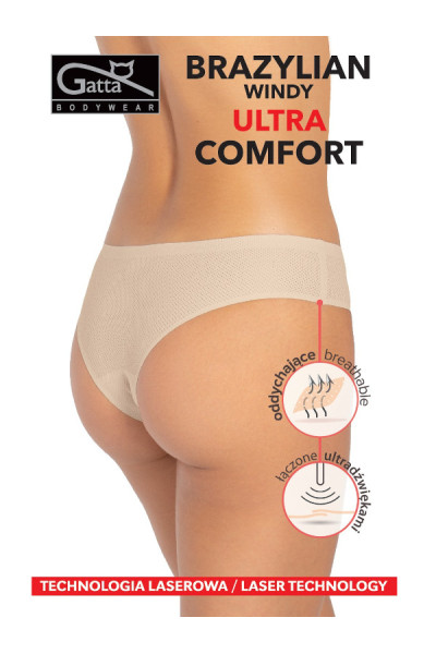 Figi Brazilian Windy Ultra comfort Beige Smėlio 453 ✅ Kelnaitės-Gatta