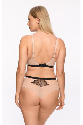 Liemenėlė Carina 1287 Juoda su smėline