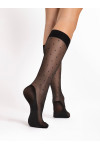 Kojinės iki kelių Dots Massage 20 Den Black Juoda