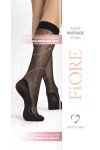 Kojinės iki kelių Dots Massage 20 Den Black Juoda