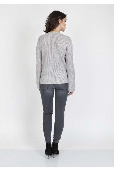 Megztinis Kylie SWE 117 Grey | Pilka-Džemperiai-MKMSwetry