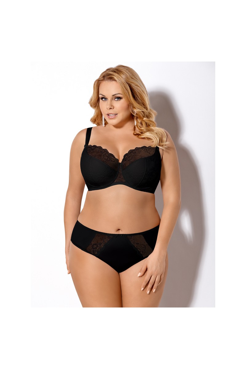 Liemenėlė Blanca K357 | Juoda | Juoda-Plus Size-Gorsenia