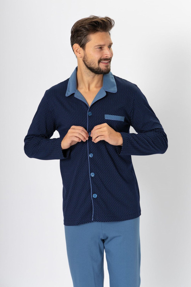 Pižama Norbert 670 Mėlyna-Jeans