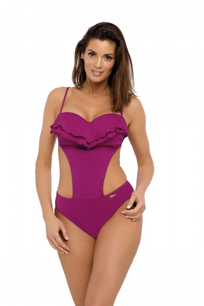 Maudymosi kostiumėlis Belinda Thai Pink M-548 (8)-Vientisi